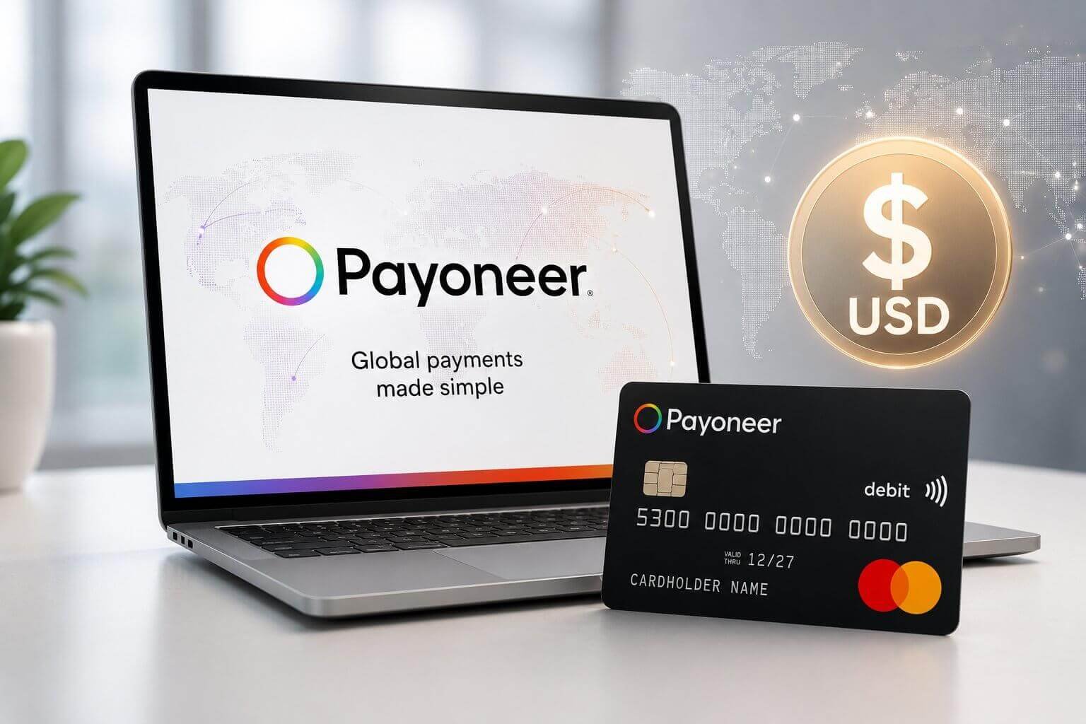 Recibe pagos con Payoneer